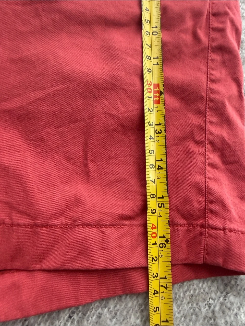 J Crew Men's Salmon Casual Cotton Shorts Chino Size 33